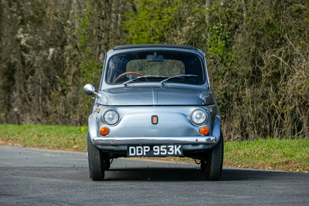 a 1972 Fiat 500 converted to electric