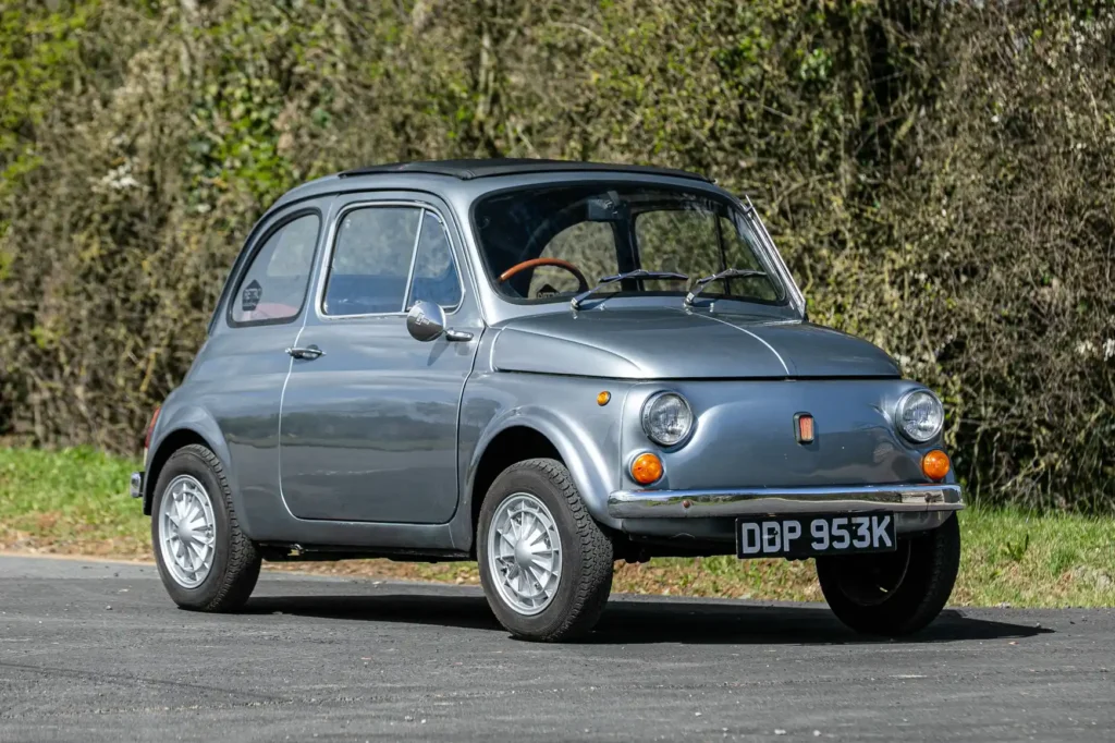 a 1972 Fiat 500 converted to electric