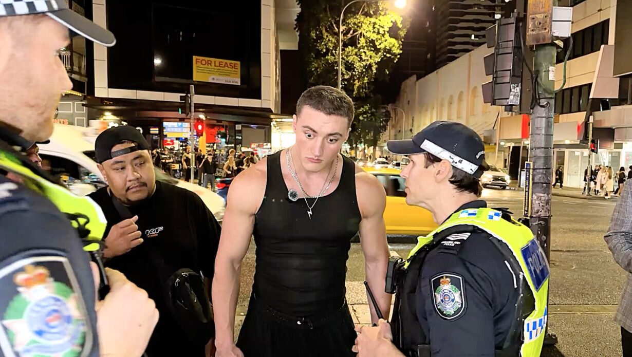 Australian influencer Androgenic was arrested mid-livestream on Kick