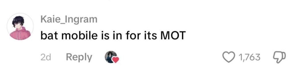 Social media comment on the post