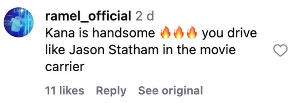 Social media comment on the post