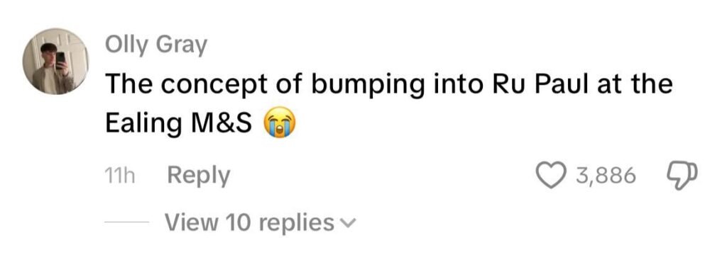 Social media comment on the post