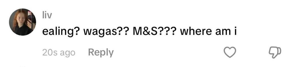 Social media comment on the post