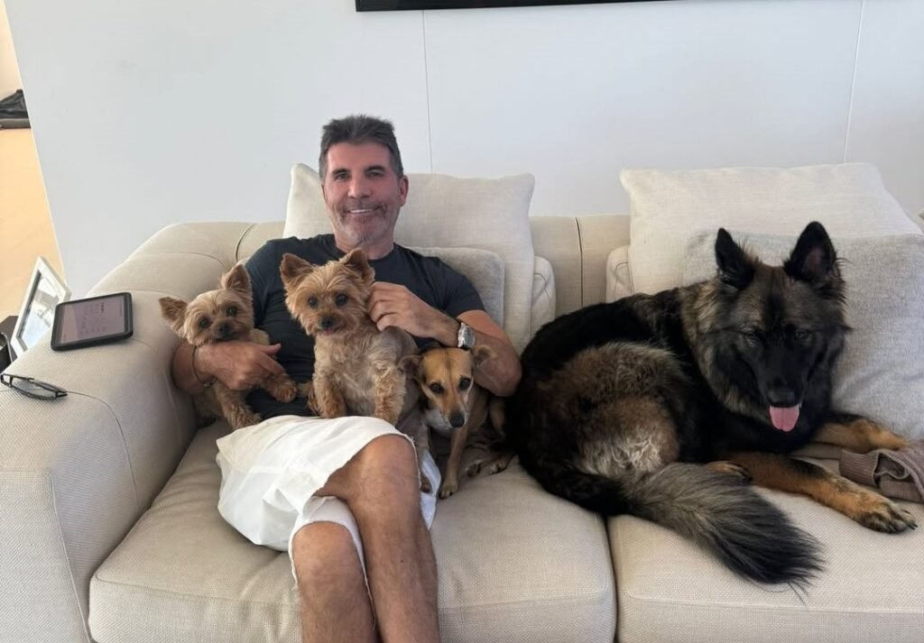 Simon Cowell filmed a mysterious trail in the sky above his LA home