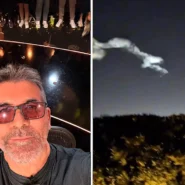 Simon Cowell filmed a mysterious trail in the sky above his LA home