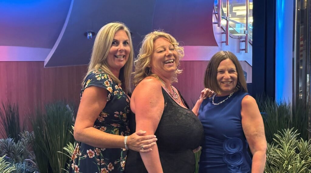 Three women met as strangers on a solo cruise in 2022 after breakups, bereavement and empty nests