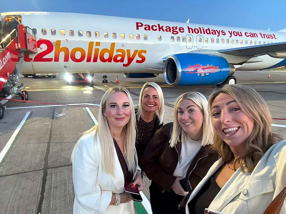 Six friends flew from East Midlands to Palma for 13 hours of tapas