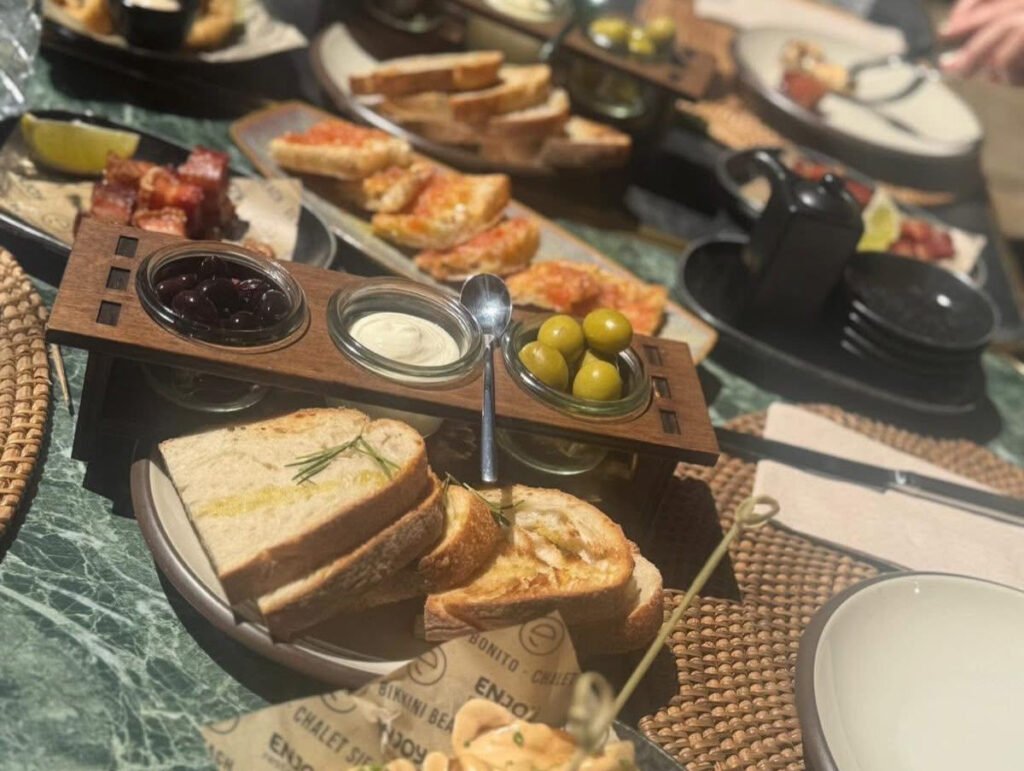 Six friends flew from East Midlands to Palma for 13 hours of tapas