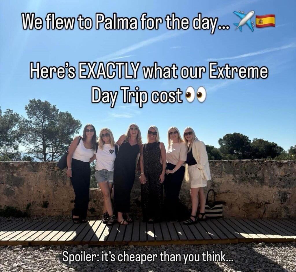 Six friends flew from East Midlands to Palma for 13 hours of tapas