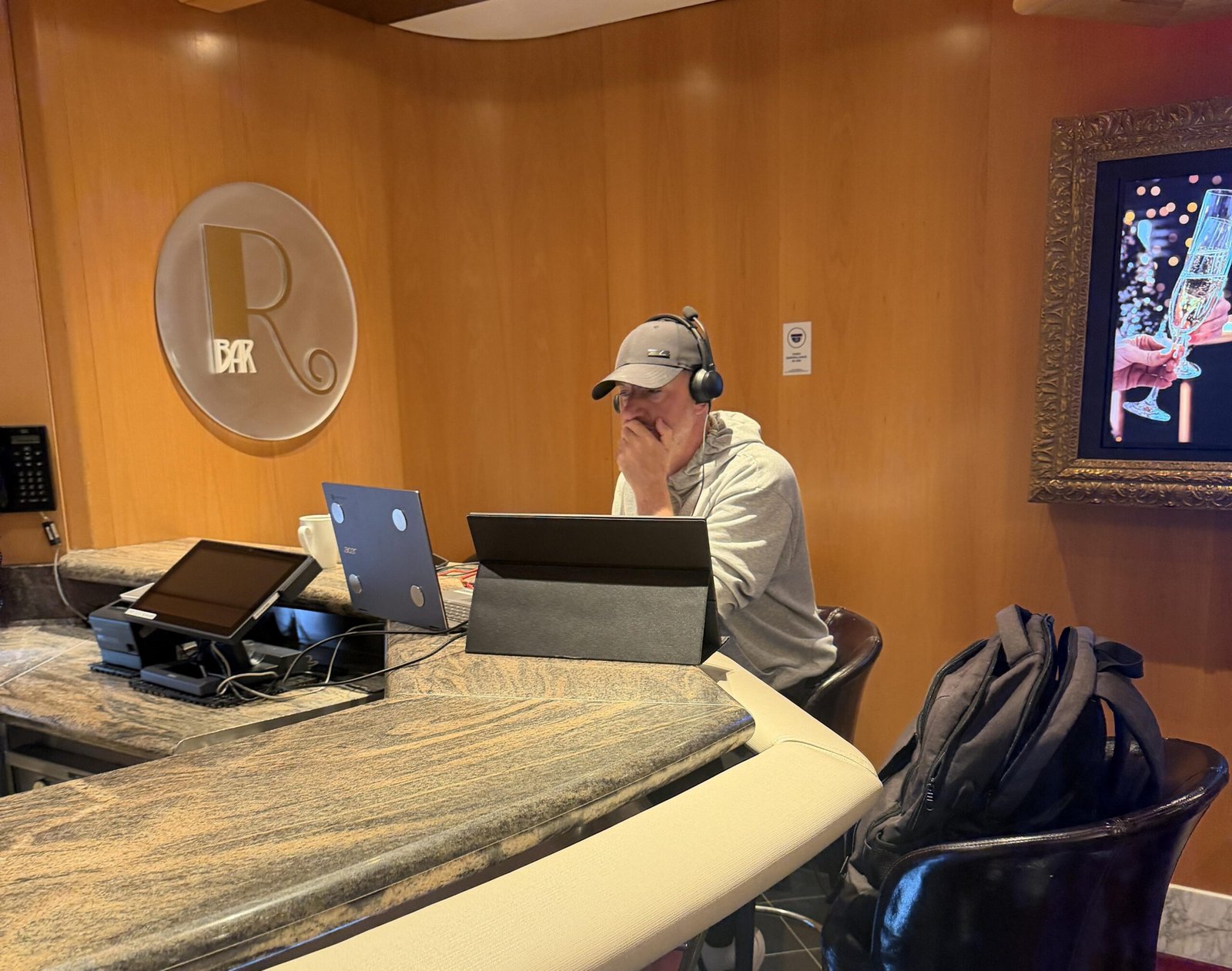 Katrina Middleton, 29, and husband Kevin, 43, sold their home and now live and work from cruise ships