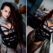 Babestation model Jem Lucy position for a photo