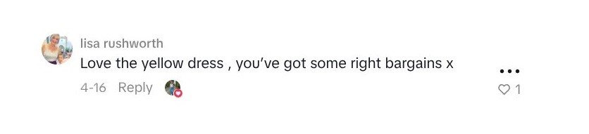 Social media comment on the post