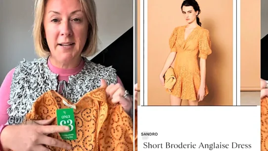 A TikToker from Worcester picked up a £329 Sandro dress for £3 in a charity shop
