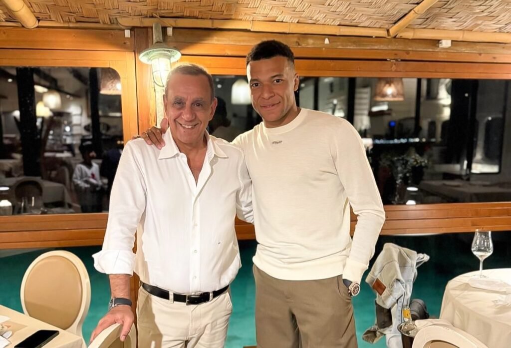 Kylian Mbappe sparked fury among Real Madrid fans after jetting to Sardinia on a private jet