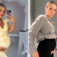 Georgia Simone Pitt hid her six-week bump at work after a previous miscarriage