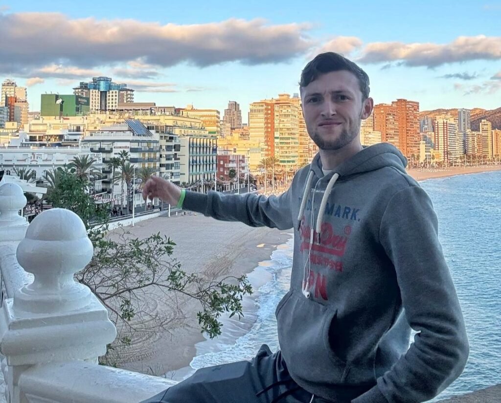 Brighton-born Harry Poulton moved to Benidorm at 18