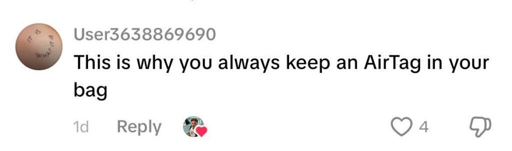 Social media comment on the post