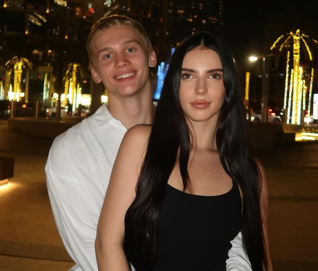 Russian influencer Dania Milokhin, 24, lost his front tooth on a children's pool slide in Dubai