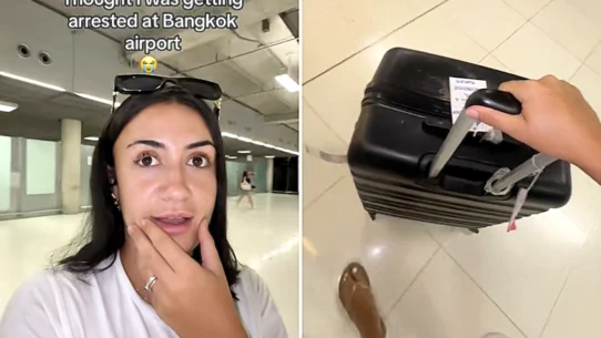 Oliwia Krol thought she was about to be arrested when staff held up a sign with her name at Bangkok airport