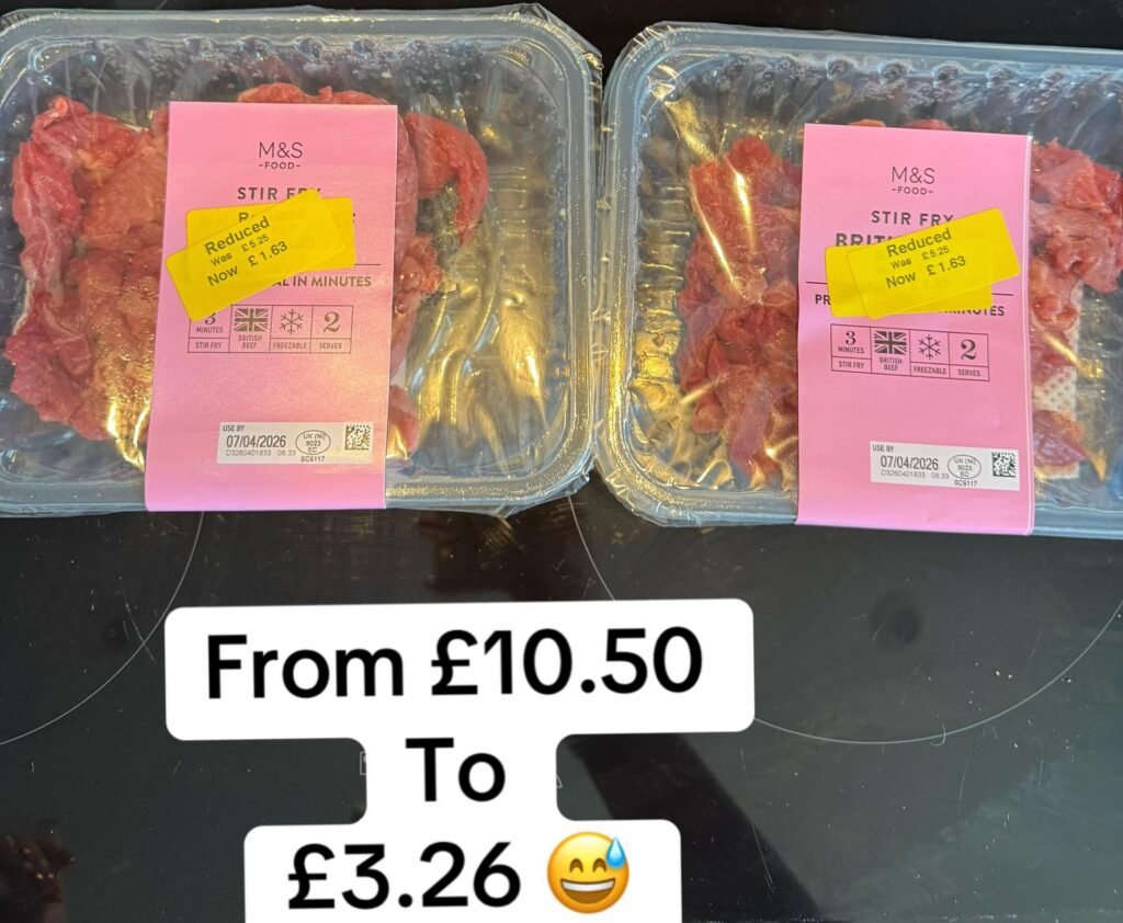 Casey Gore spent £14.77 at M&S and walked out with £43 worth of food
