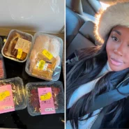 Casey Gore spent £14.77 at M&S and walked out with £43 worth of food
