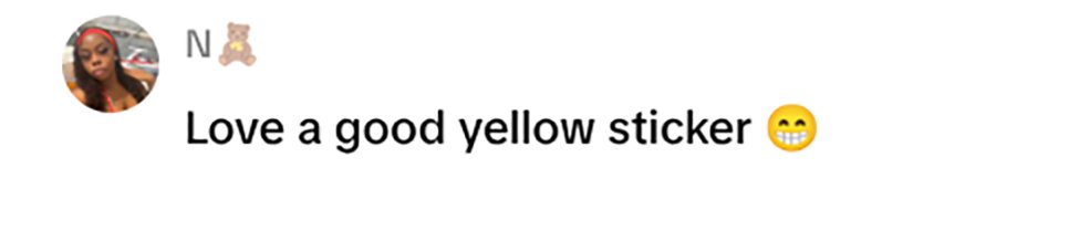 Social media comment on the post