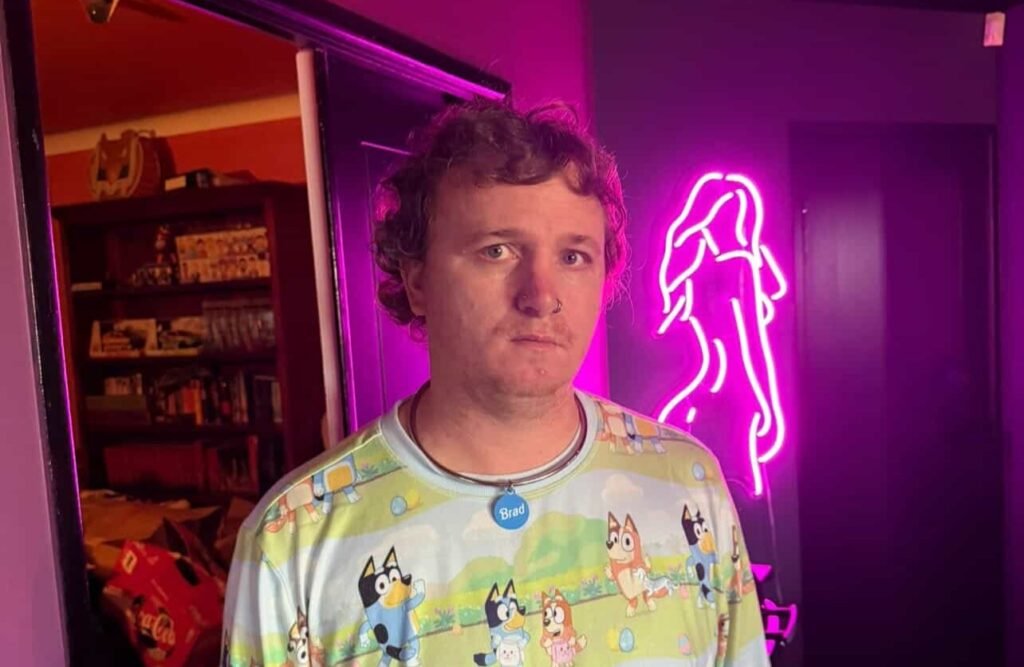 Bradley Rivers serves his influencer partner full-time, wears a collar in public