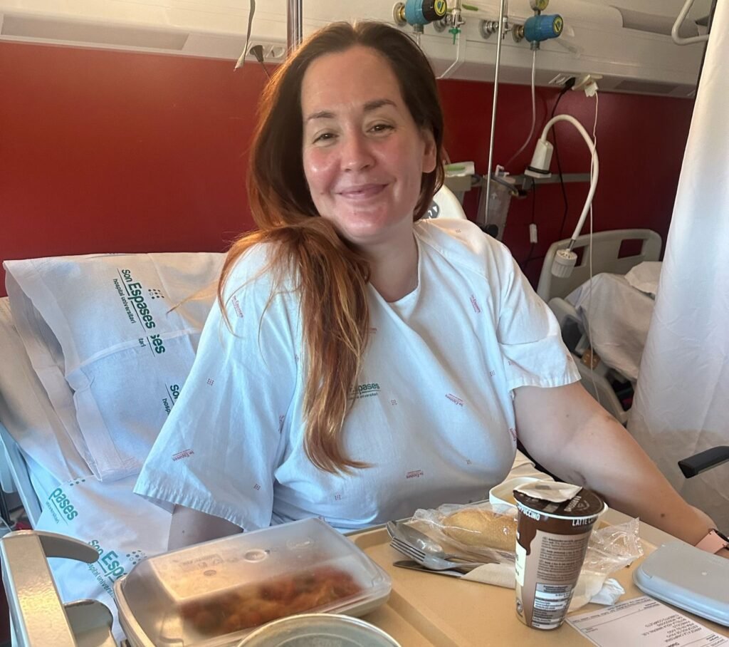 Social media manager Charlie Wilson woke up sore in Mallorca