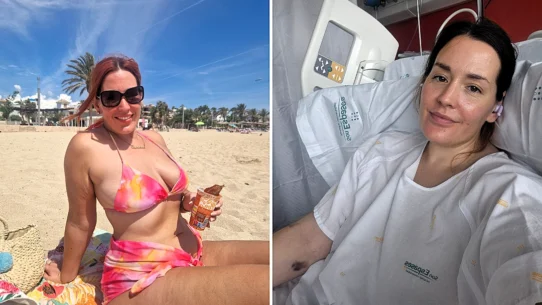 Social media manager Charlie Wilson woke up sore in Mallorca