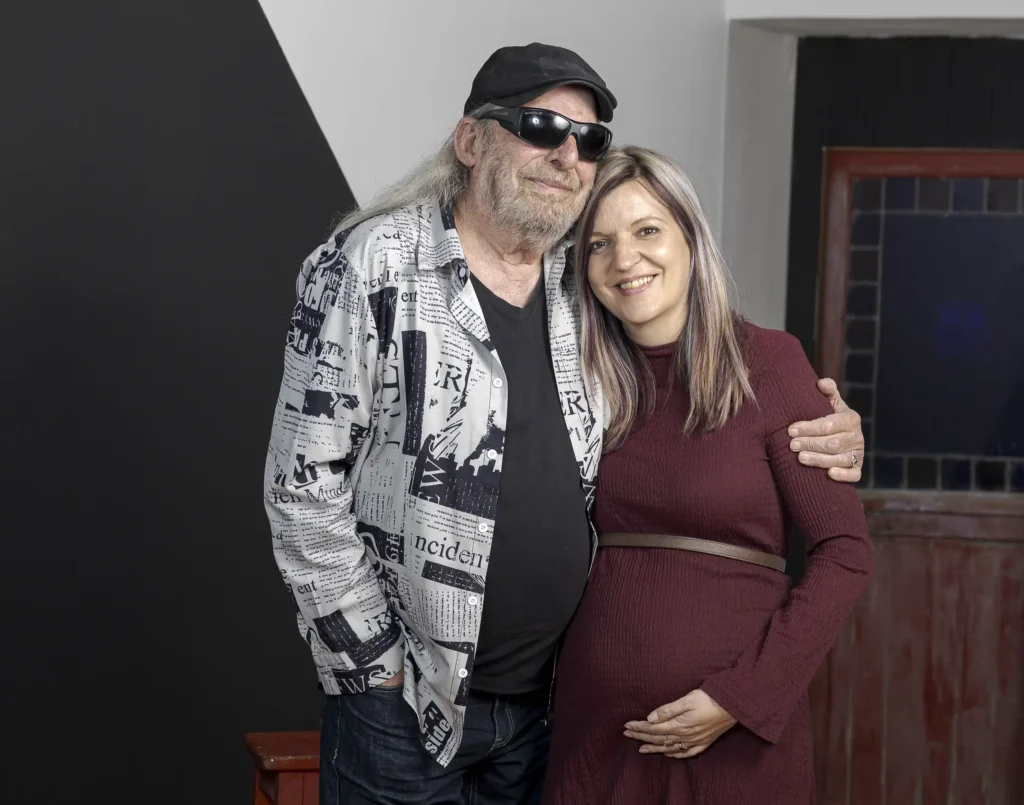 Estie Goosen, 41, is having her first baby with husband Anton, 80
