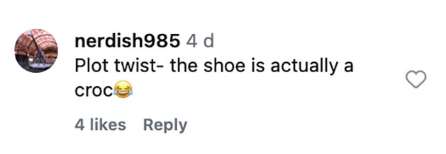 Social media comment on the post