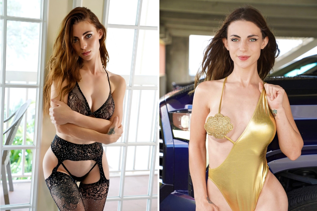 OnlyFans star Luna Benna position for a photo