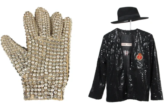 A Swarovski crystal glove worn by Michael Jackson on the 1984 Victory Tour is up for auction