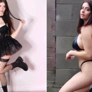 OnlyFans model Julia Burch position for a photo