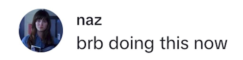 Social media comment on the post