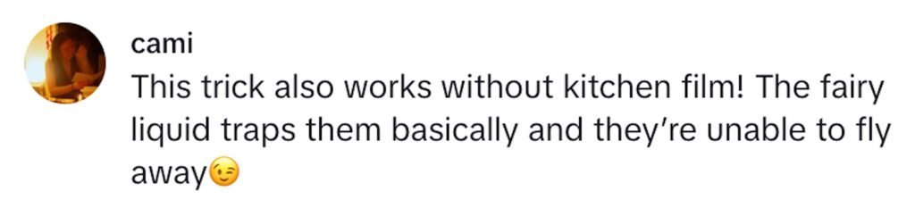 Social media comment on the post