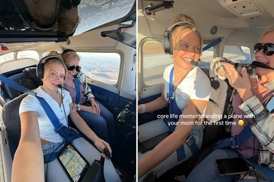 Pilot Sophia Gehlhar's mum spent years too terrified to fly with her