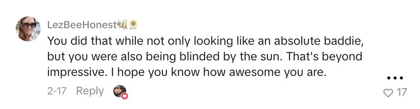 Social media comment on the post