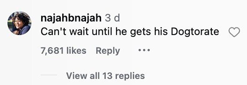 Social media comment on the post