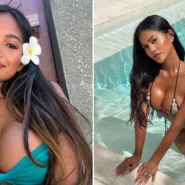 OnlyFans model Maeurn Smiles position for a photo