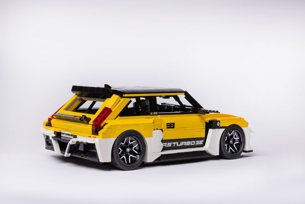 Dave Collins built a Renault 5 Turbo 3E from 1,200 LEGO bricks in his spare time