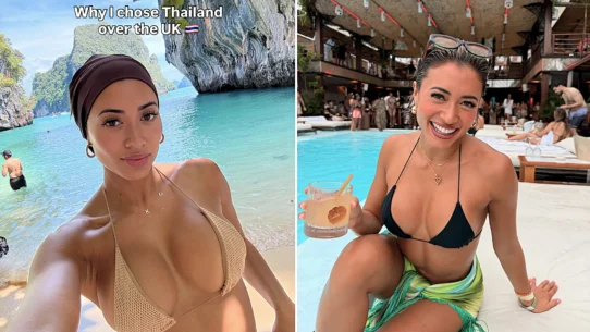 Love Island star Kaz Crossley swapped London for a beachfront house in Phuket and now pays just £600 a month in bills