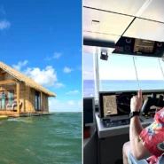 Rubén Holgado flew 10 hours, then sailed into open ocean to reach the 'world's most isolated hotel