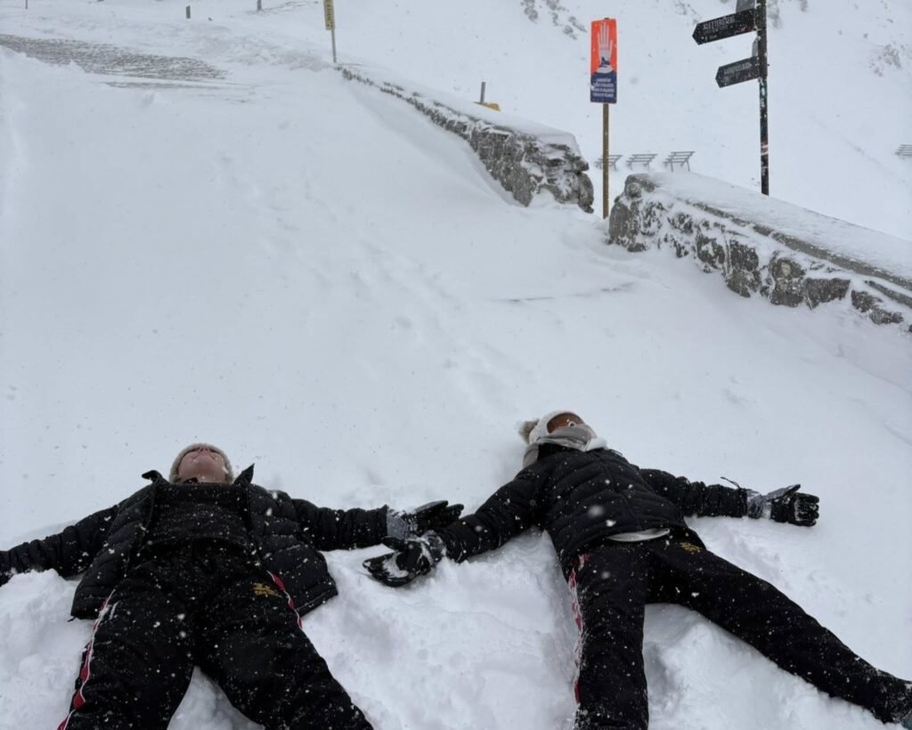 Georgie flew her teenage daughters to Austria for a 24-hour coolcation so they'd finally see snow