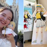 Lucie married anime character Mami in a 2D wedding and spent $2,000 on merch she takes everywhere