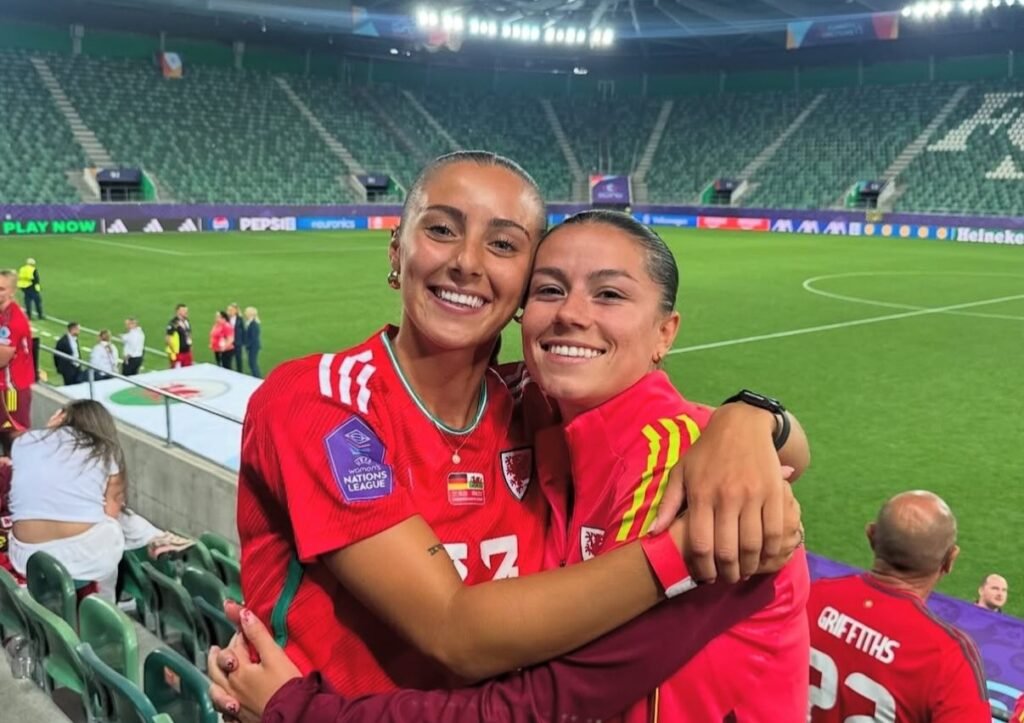 Wales star Ffion Morgan filmed the terrifying moment lightning struck her squad's plane before a World Cup qualifier