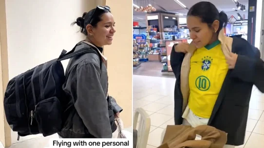 Carla Brunella was told her bag was too big to fly free