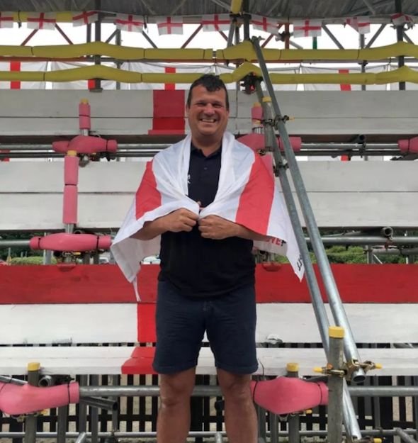 Norfolk landlord Paul Sandford built a £6,000 super grandstand in his beer garden for the World Cup