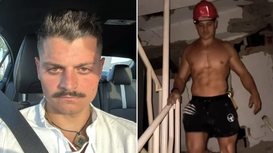 Gianpiero 'El Tigre' Fusco filmed himself at a Venezuela earthquake site shirtless
