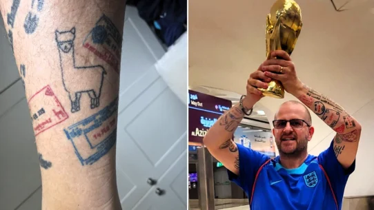 Ian Odgers inked his England away days onto his skin and spent £90,000 chasing the team